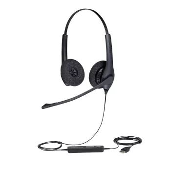 Jabra BIZ 1500 Duo USB, laidinės, 20 - 6800 Hz, biuras/skambučių centras, 116 g, ausinės, juodos