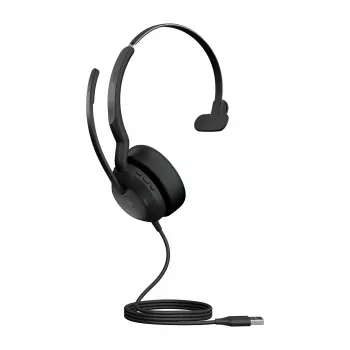 Jabra Evolve2 50 - USB-A MS Mono, laidinis, 20 - 20000 Hz, biuras/skambučių centras, 127 g, ausinės, juoda