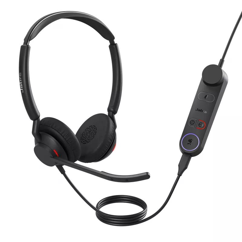 Jabra Engage 50 II - (50 II Link) USB-A MS Stereo, laidinis, biurui/skambučių centrui, 65 g, ausinės, juodos