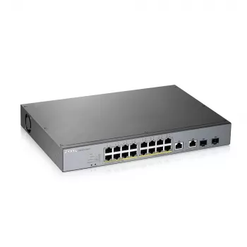 Zyxel GS1350-18HP-EU0101F tinklo komutatorius Valdomas L2 Gigabit Ethernet (10/100/1000) Power over Ethernet (PoE) Pilka