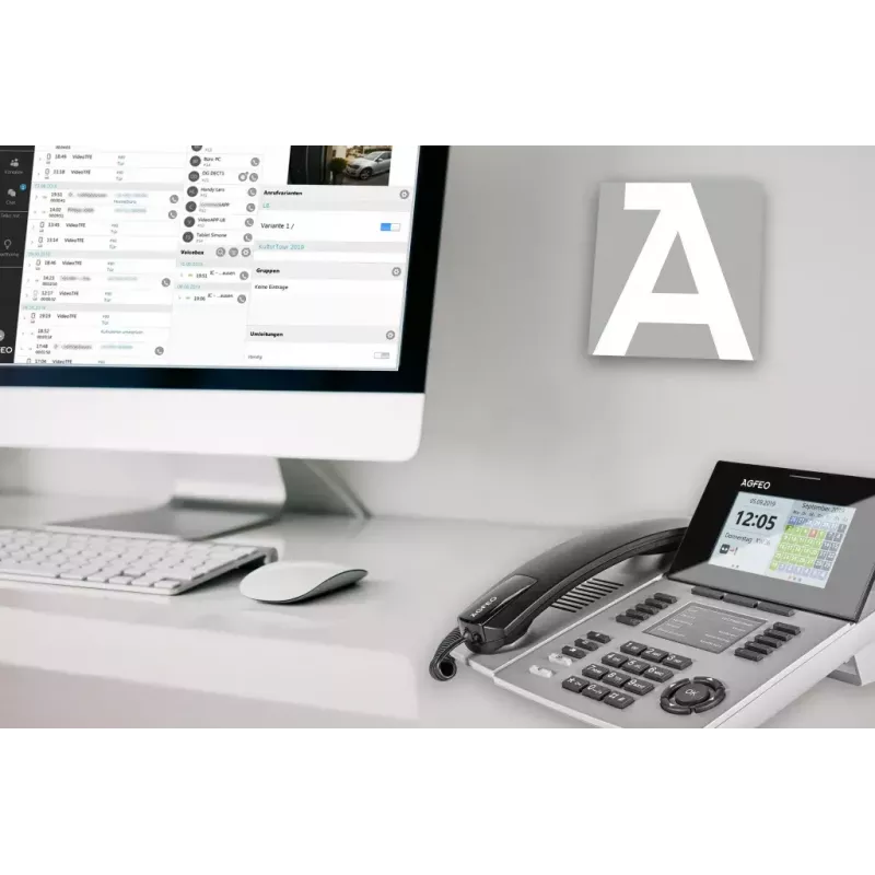 IP telefonas AGFEO ST 56 sidabrinis LCD