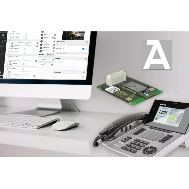 IP telefonas AGFEO ST 56 sidabrinis LCD