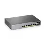 Zyxel GS1350-12HP-EU0101F tinklo komutatorius Valdomas L2 Gigabit Ethernet (10/100/1000) Power over Ethernet (PoE) Pilka