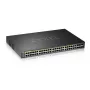 Zyxel GS2220-50HP-EU0101F tinklo komutatorius Valdomas L2 Gigabit Ethernet (10/100/1000) Maitinimas per eternetą (PoE) Juodas