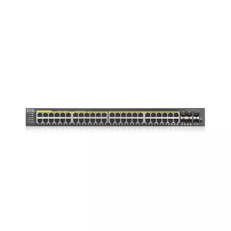 Zyxel GS2220-50HP-EU0101F tinklo komutatorius Valdomas L2 Gigabit Ethernet (10/100/1000) Maitinimas per eternetą (PoE) Juodas