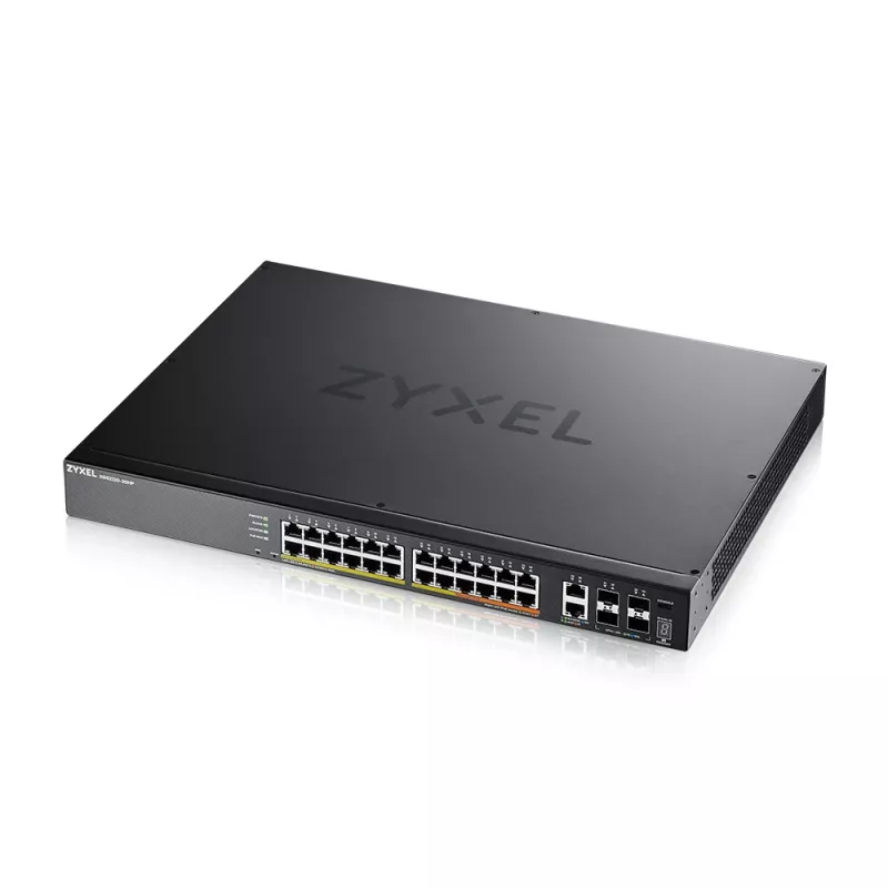 Zyxel XGS2220-30HP valdomas L3 Gigabit Ethernet (10/100/1000) maitinimas per Ethernet (PoE) juodas