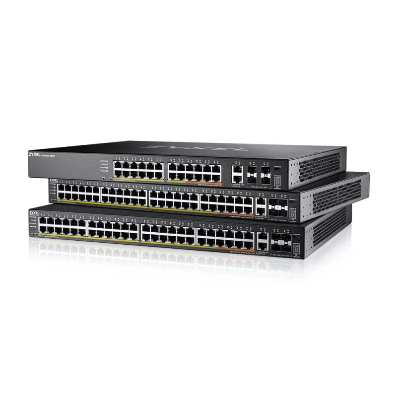 Zyxel XGS2220-30HP valdomas L3 Gigabit Ethernet (10/100/1000) maitinimas per Ethernet (PoE) juodas