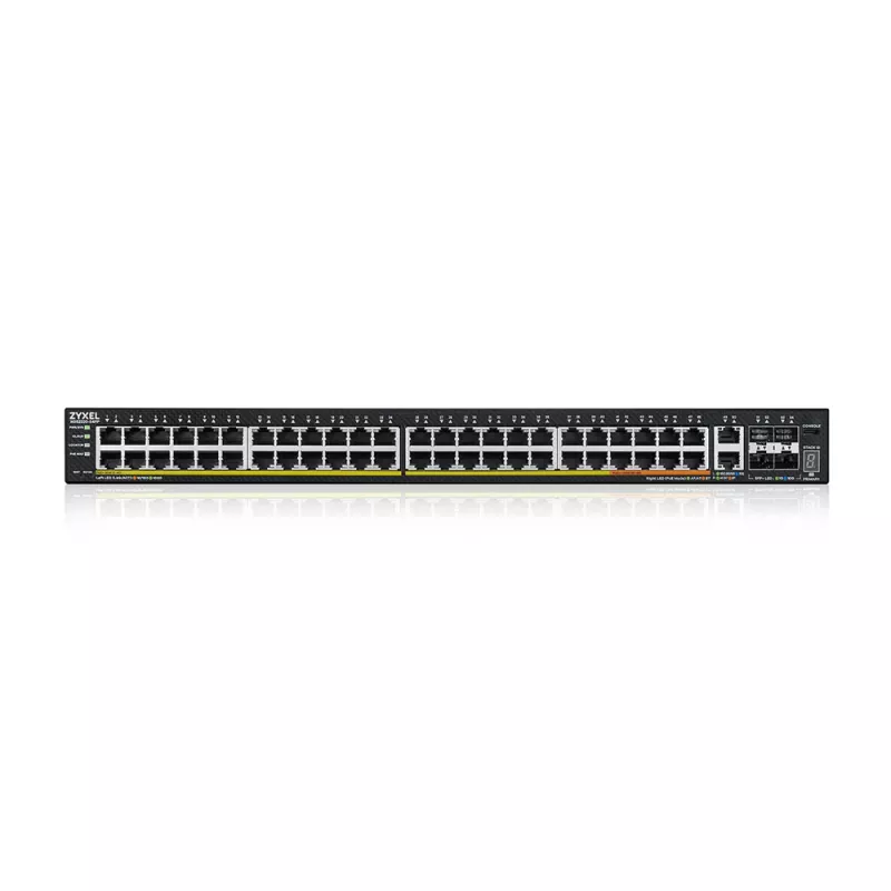 Zyxel XGS2220-54FP valdomas L3 Gigabit Ethernet (10/100/1000) maitinimas per Ethernet (PoE)