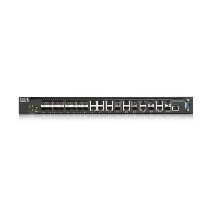 Zyxel XS3800-28 Valdomas L2+ 10G Ethernet (100/1000/10000) Juodas