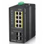 Zyxel RGS200-12P valdomas L2 Gigabit Ethernet (10/100/1000) maitinimas per Ethernet (PoE) juodos spalvos