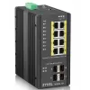Zyxel RGS200-12P valdomas L2 Gigabit Ethernet (10/100/1000) maitinimas per Ethernet (PoE) juodos spalvos