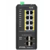 Zyxel RGS200-12P valdomas L2 Gigabit Ethernet (10/100/1000) maitinimas per Ethernet (PoE) juodos spalvos