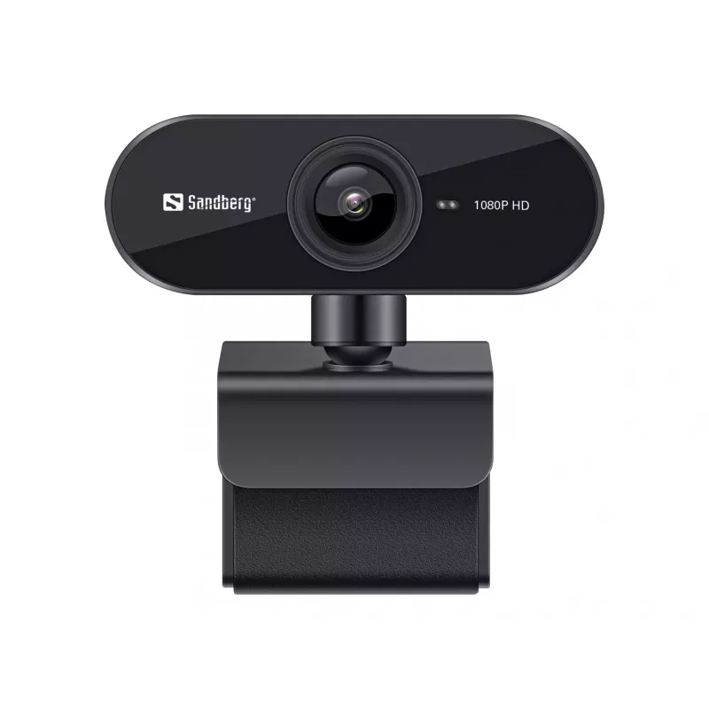 Sandberg USB Webcam Flex 1080P HD, 2 MP, 1920 x 1080 pikselių, Full HD, 30 kadrų per sekundę, USB, juoda