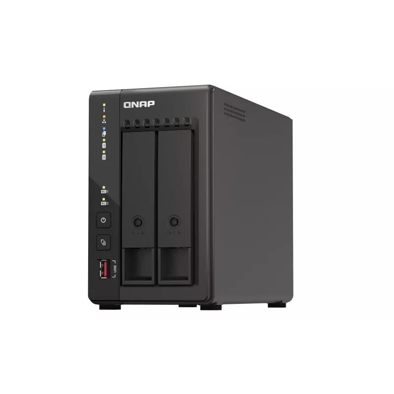QNAP TS-253E NAS bokštinis Intel® Celeron® J6412 8 GB 0 TB QNAP QTS Juoda