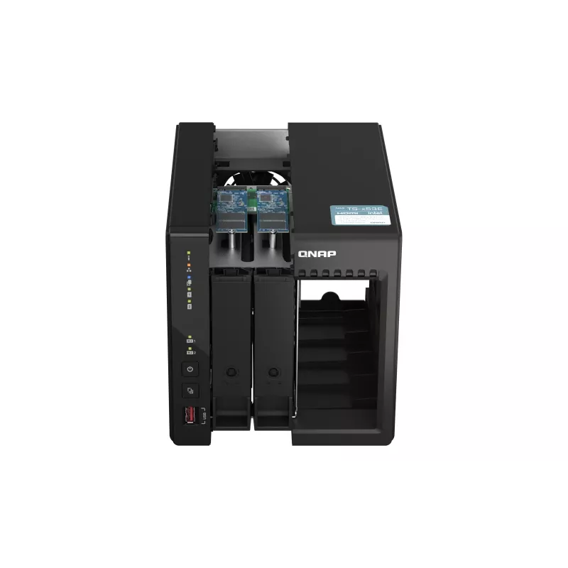 QNAP TS-253E NAS bokštinis Intel® Celeron® J6412 8 GB 0 TB QNAP QTS Juoda