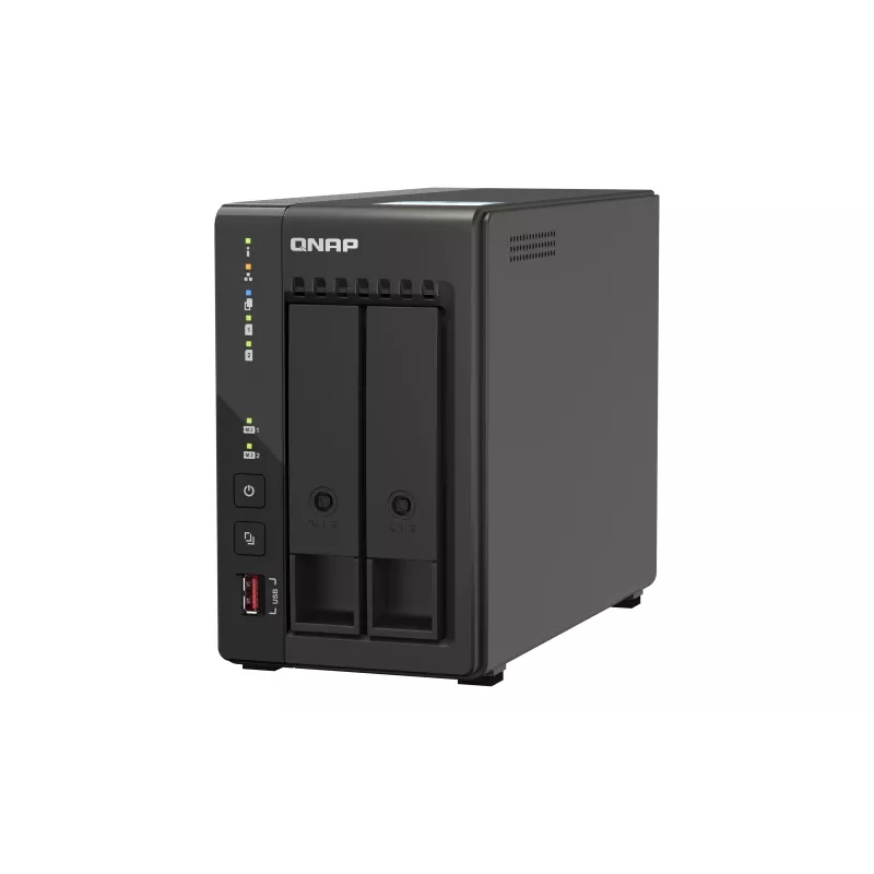 QNAP TS-253E NAS bokštinis Intel® Celeron® J6412 8 GB 0 TB QNAP QTS Juoda