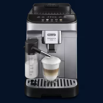 Espresso kavos aparatas De’Longhi Magnifica ECAM 290.61.SB — visiškai automatinis, 1,8 l vandens bakelis, jutiklinis valdymas, 1450 W, sidabrinis