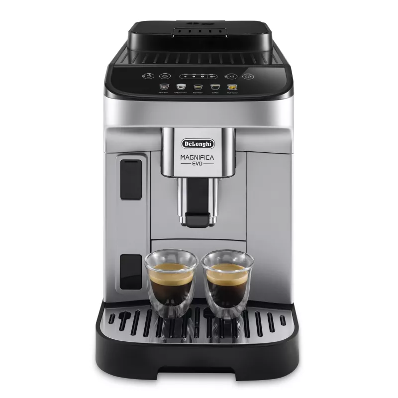 Espresso kavos aparatas De’Longhi Magnifica ECAM 290.61.SB — visiškai automatinis, 1,8 l vandens bakelis, jutiklinis valdymas, 1450 W, sidabrinis