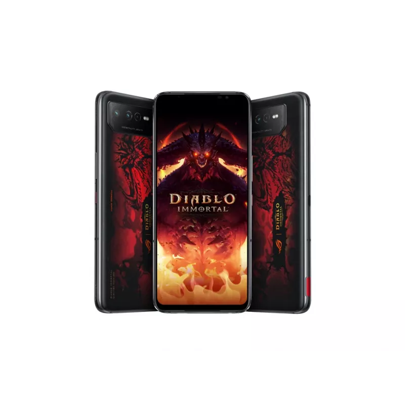 ASUS ROG Phone 6 Diablo Immortal Edition 17,2 cm (6,78 colio) dviejų SIM kortelių „Android 12“ 5G USB Type-C 16 GB 512 GB 6000 mAh juoda, raudona