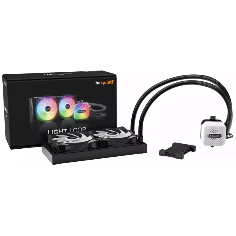 be quiet! LIGHT LOOP 240mm Juoda Procesoriaus paruošta skysčio aušinimo sistema 12 cm 1 vnt.