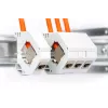 DIGITUS instaliacinis kabelis - Cat 7 - S/FTP - AWG 23/1 - simplex - 50m - Oranžinė - 1200 MHz Dca (EN 50575), Popierinė dėžutė,SX