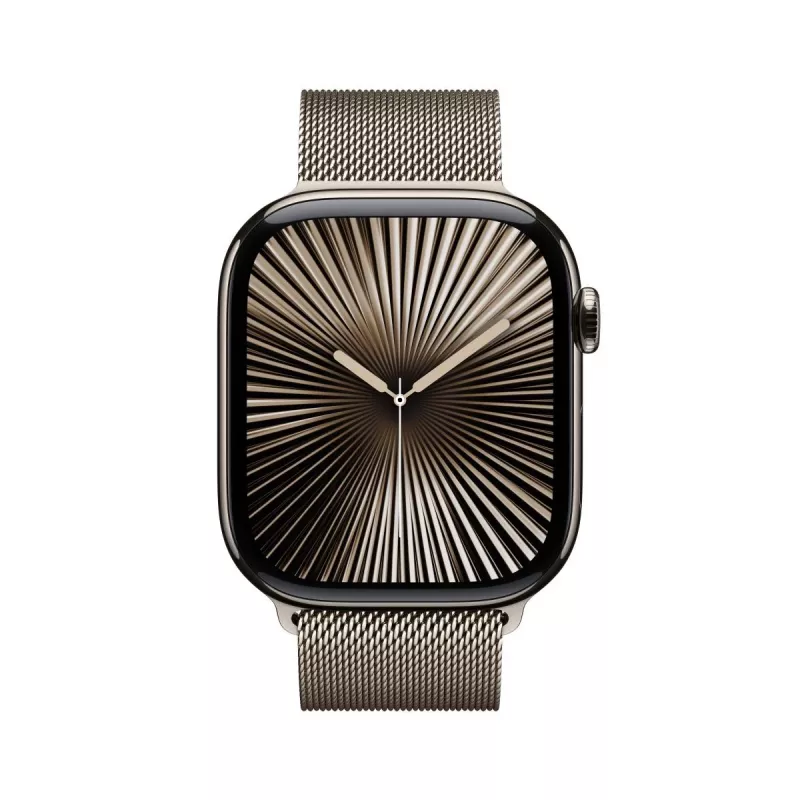 APPLE Watch Series 10 GPS + Cellular 46mm natūralaus titano korpusas su natūralia Milano kilpa - S/M