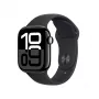 Išmanusis laikrodis Apple Watch Series 10 GPS 42mm Jet Black aliuminio korpusas su juodu sportiniu dirželiu - S/M