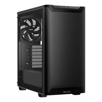 PC korpusas bequiet! PURE BASE 501 Airflow Window MIDI Tower — ATX, grūdintas stiklas, 3x140/240mm palaikymas, 2x3,5 colio + 5x2,5 colio, USB-A x2, USB-C x1