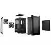 PC korpusas bequiet! PURE BASE 501 Airflow Window MIDI Tower — ATX, grūdintas stiklas, 3x140/240mm palaikymas, 2x3,5 colio + 5x2,5 colio, USB-A x2, USB-C x1