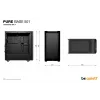 PC korpusas bequiet! PURE BASE 501 Airflow Window MIDI Tower — ATX, grūdintas stiklas, 3x140/240mm palaikymas, 2x3,5 colio + 5x2,5 colio, USB-A x2, USB-C x1