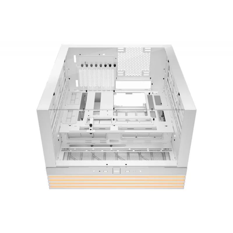 PC korpusas be quiet! LIGHT BASE 900 DX White Full Tower — ATX/EATX palaikymas, stiklinis šonas, kelių spalvų RGB, maks. GPU 495 mm, procesoriaus aušintuvo aukštis 190 mm