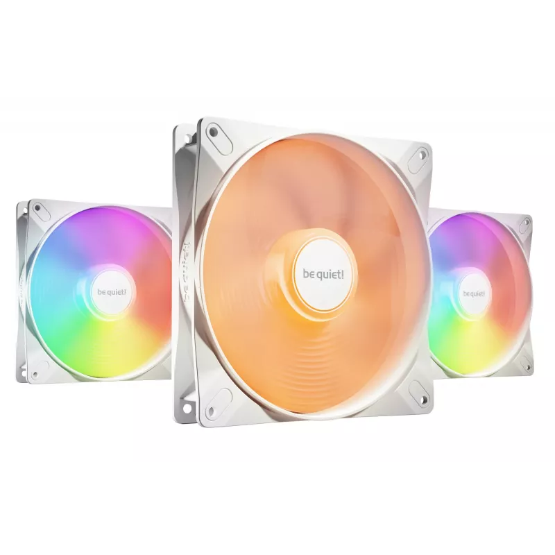 be quiet! LIGHT WINGS LX 140mm PWM High Speed 3-Pack White kompiuterio korpuso ventiliatorius 14 cm 3 vnt.