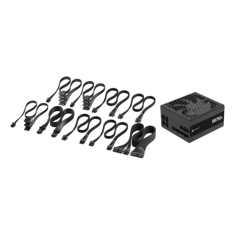 CORSAIR maitinimo šaltinis - 750w Rm750x 24-pin ATX juodas