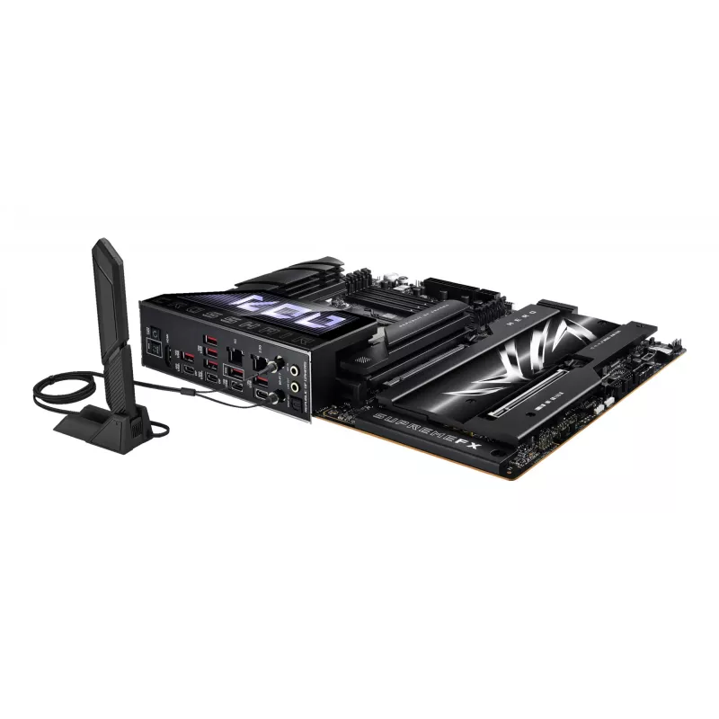 Pagrindinė plokštė ASUS ROG CROSSHAIR X870E HERO — AMD X870E, lizdas AM5, ATX, 4× DDR5 DIMM, 192 GB, Wi‑Fi 7, Bluetooth 5.4