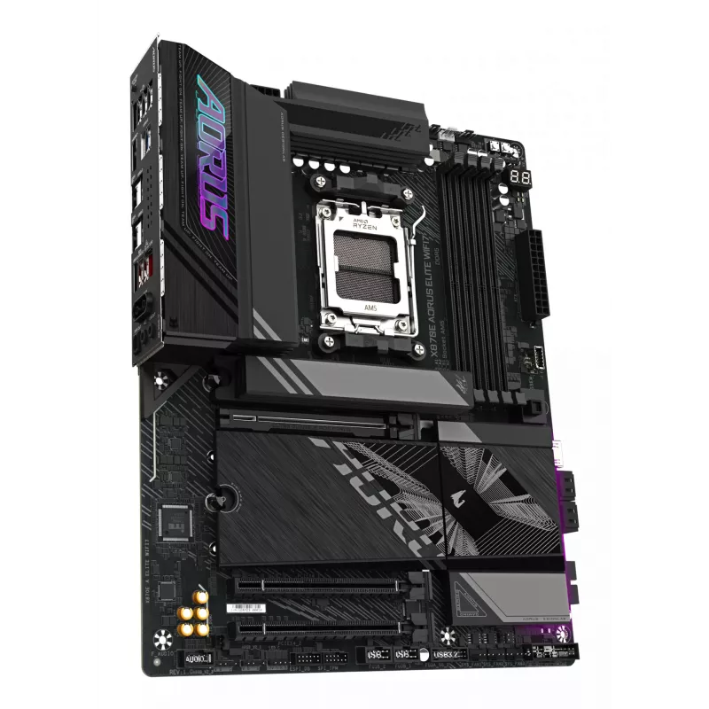 Motininė plokštė GIGABYTE X870E AORUS ELITE WIFI7 ATX, AMD X870E, Socket AM5, DDR5, 4x DIMM, Wi‑Fi 7, 2.5Gb LAN