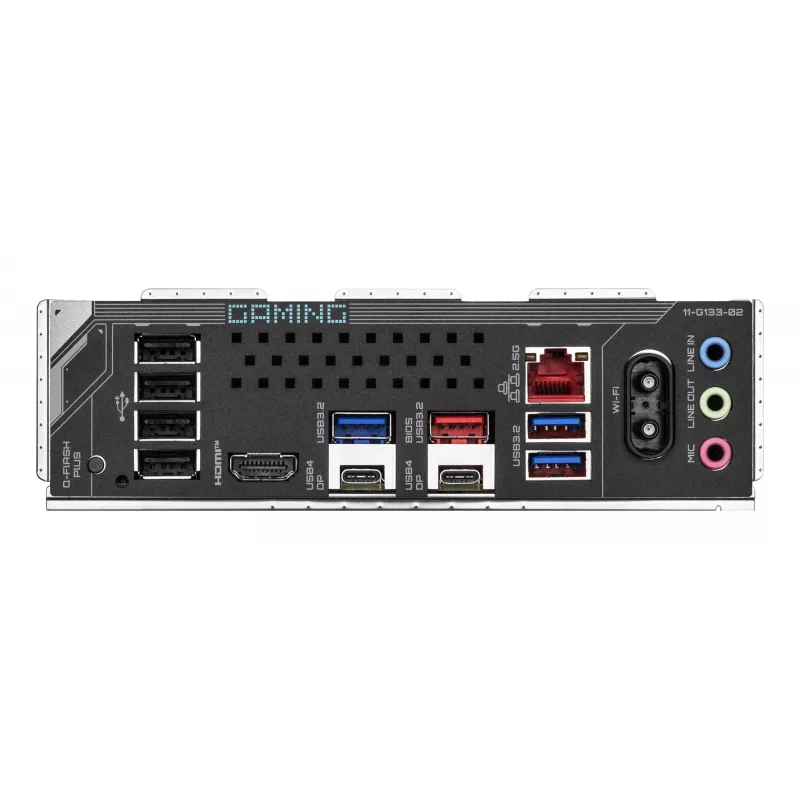 GIGABYTE X870 GAMING X WIFI7 pagrindinė plokštė – palaiko AMD Ryzen 9000 procesorius, 16+2+2 fazių VRM, iki 8000MHz DDR5 (OC), 1xPCIe 5.0 + 2xPCIe 4.0, Wi-Fi 7, 2.5GbE LAN, USB 4