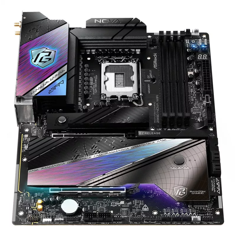 ASRock Motininė plokštė Z890 Nova WiFi LGA1851 Intel Z890 4 x DDR5 1 x HDMI 2.1 TMDS/FRL 8G 2 x Thunderbolt 4 ATX