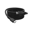 DIGITUS USB silikoninis jungiamasis kabelis USB-C - USB-C USB 3.2 Gen2 10G 4K 100W - 1 m juodas