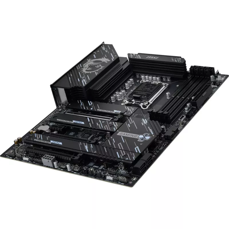 Pagrindinė plokštė MSI Z890 GAMING PLUS WIFI — Intel Z890, LGA 1851, ATX, DDR5, 4x DIMM, Wi‑Fi 7, 5Gb LAN, 4x M.2