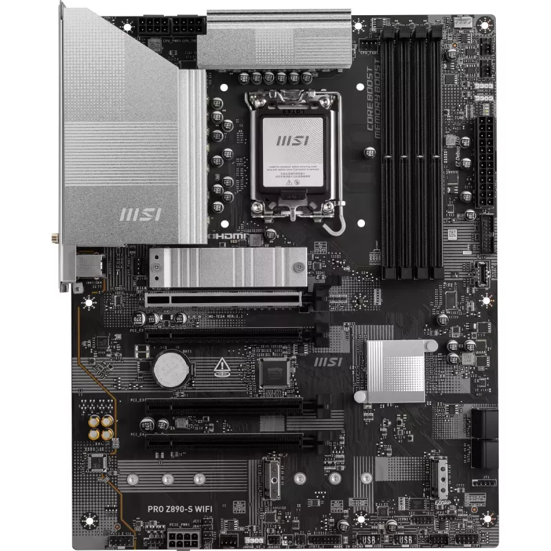 MSI PRO Z890-S WIFI pagrindinė plokštė Intel Z890 LGA 1851 (Socket V1) ATX