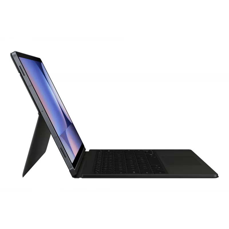 Samsung EF-DX825 QWERTZ German Pogo Pin Juoda