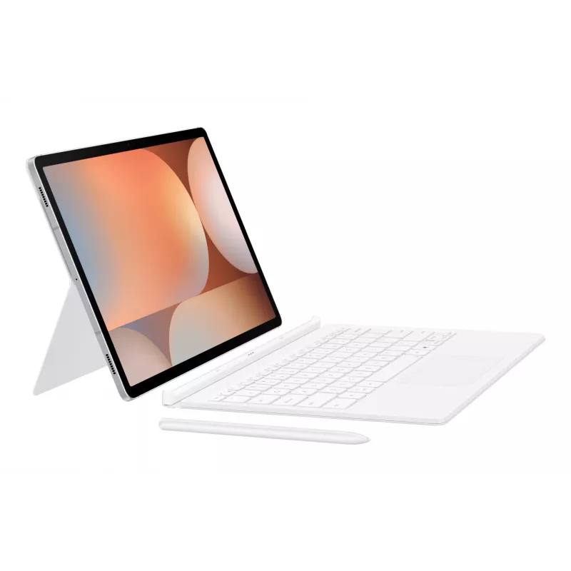 Samsung EF-DX825 QWERTZ vokiškas Pogo Pin baltas