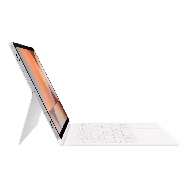 Samsung EF-DX825 QWERTZ vokiškas Pogo Pin baltas