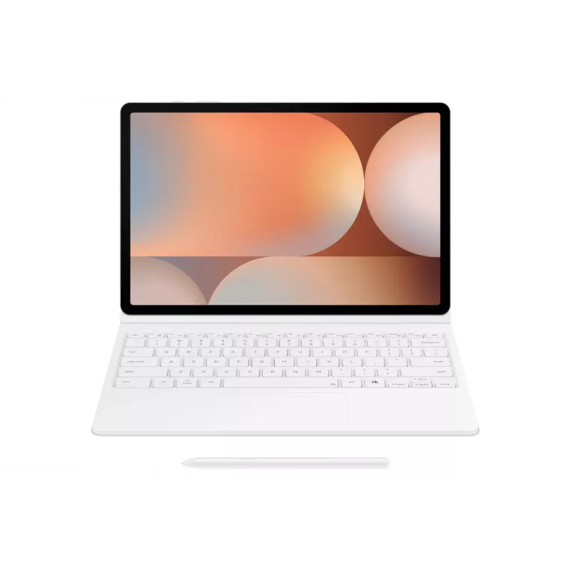 Samsung EF-DX825 QWERTZ vokiškas Pogo Pin baltas