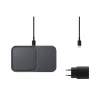 Belaidis įkroviklis Samsung EP-P5400, 15 W, pilka, USB vidaus įkroviklis, suderinamas su ausinėmis, išmaniaisiais telefonais ir išmaniaisiais laikrodžiais