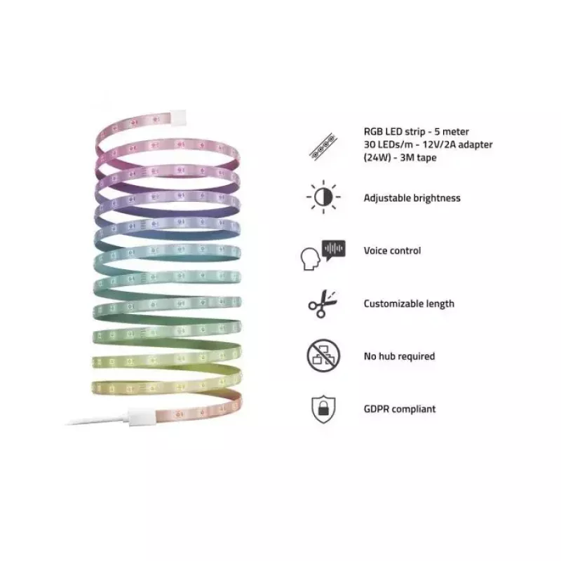 Išmanioji LED juostelė Hombli LED Strip RGB 5m