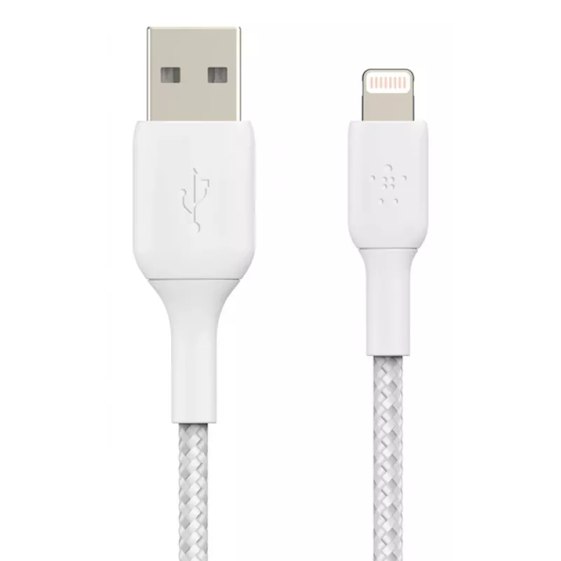 BELKIN Lightning į USB-A laidas pintas 1m baltas