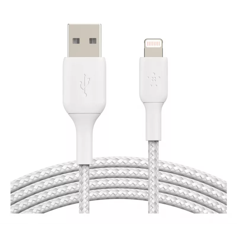 BELKIN Lightning į USB-A laidas pintas 1m baltas