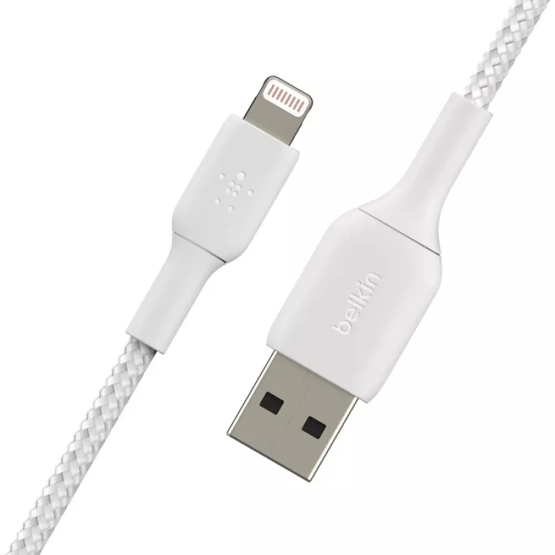 BELKIN Lightning į USB-A laidas pintas 1m baltas