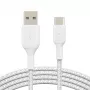 USB laidas Belkin BoostCharge CAB002BT2MWH 2 m USB A į USB C baltas